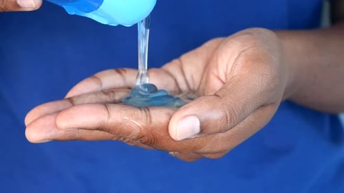 Soap being Poured Into Hand
