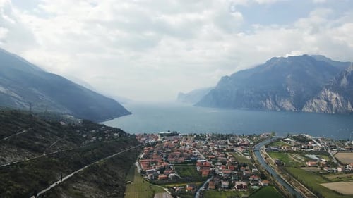 This Striking Aerial View of Lake Garda Showcases the Region's Natural Beauty From the Tranquil