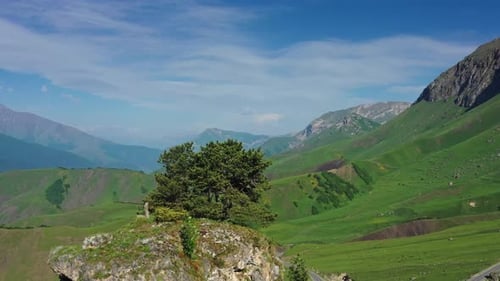 Rock in high mountains