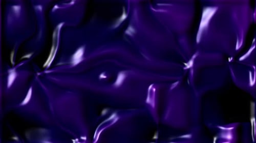 Flowing Purple Glossy Fluid Abstract Background Animation