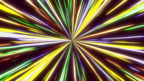 Vibrant Light Speed Burst Effect Background Animation