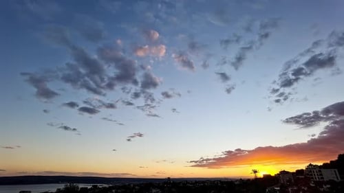 bei Sonnenuntergang