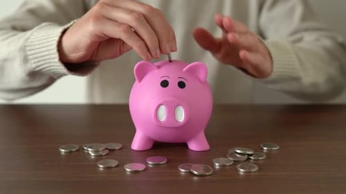 Concept of saving and taking care of the money earned.