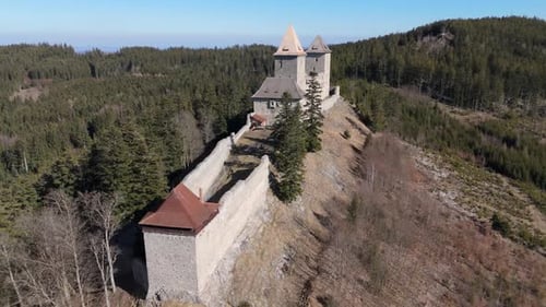 Kasperk castle in Sumava (Bohemian forest) National Park, Czech Republic