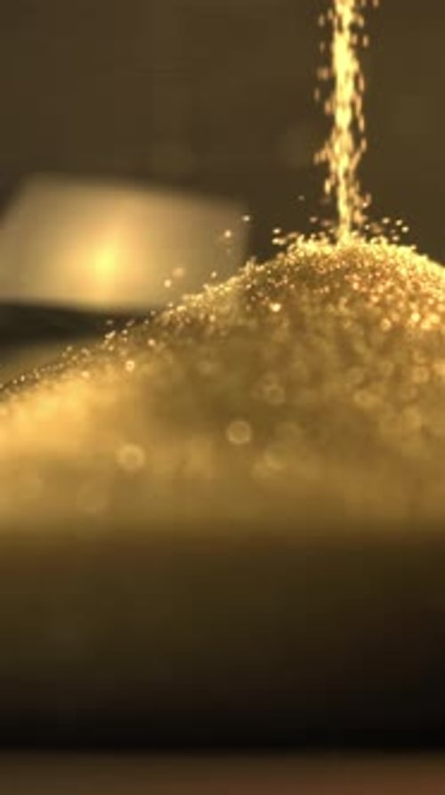 Super Slow Motion Hourglass Filmed on a Highspeed Camera at 1000 Fps