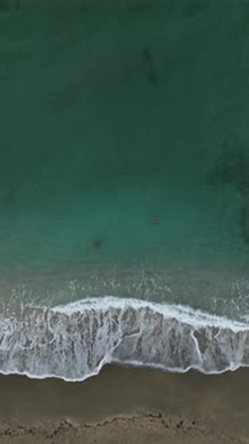 Vertical Video A New Day Dawns Aerial Perspective of Mediterranean Sea at Sunrise