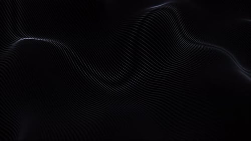 Black and white abstract wavy and curvy lines pattern seamless loop copy space background animation.
