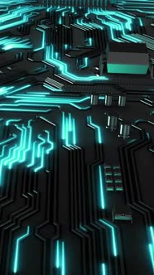 Artificial Intelligence Big Data Encryption AI Computer Data Vertical Background