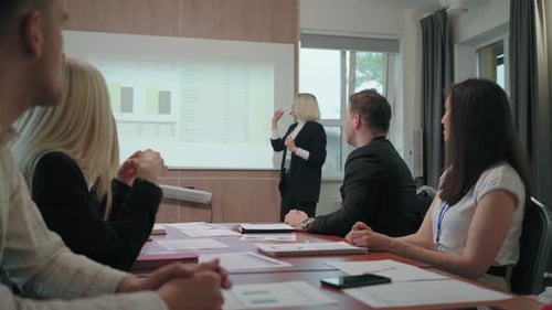 Corporate Presentation in Modern Office