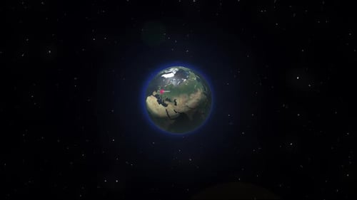 Earth Zoom From Space To Germany