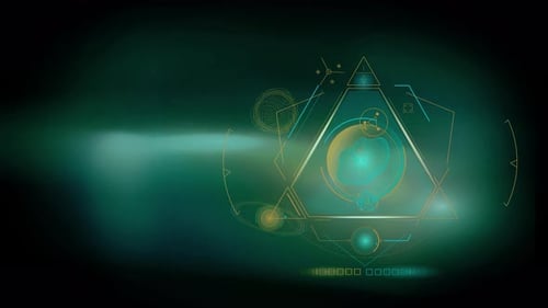 Futuristic HUD Element Abstract Tech Interface