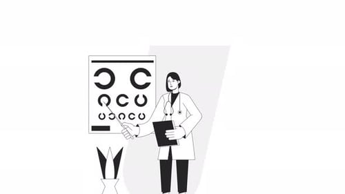 Ophthalmology Bw Animation