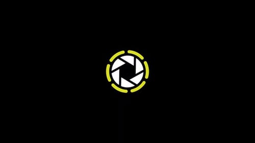Aperture symbol icon animation video