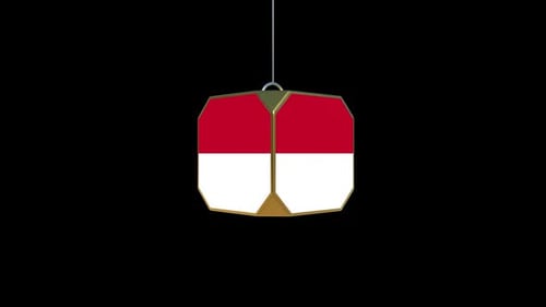 Transparenter Hintergrund mit Flagge von Monaco