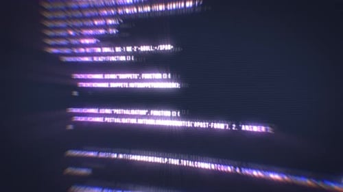 Technology Glitch Code Scrolling Stream Abstract Background