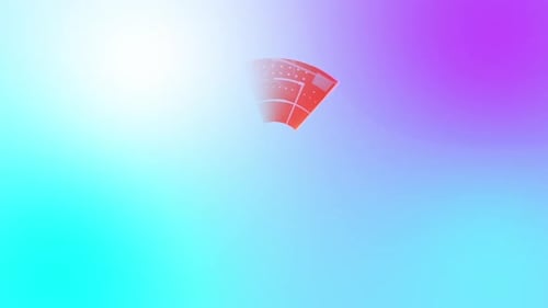 Radar Sammlung: Grafikanimation des Kartenrasters mit kreisförmigem Scaneffekt in einer Schleife