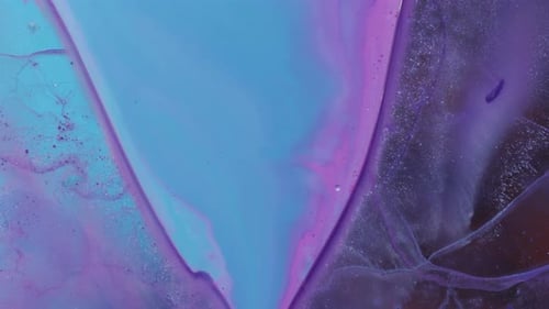 Abstract Fluid Art with Blue and Purple Swirls