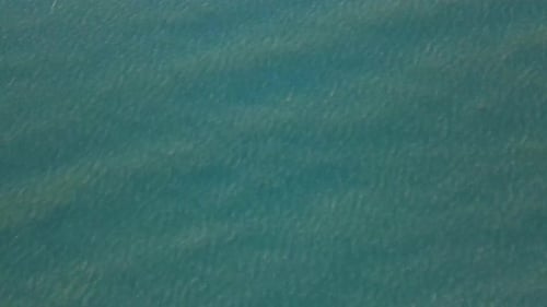 Close Up Of Turquoise Blue Sea Water With Ripples.