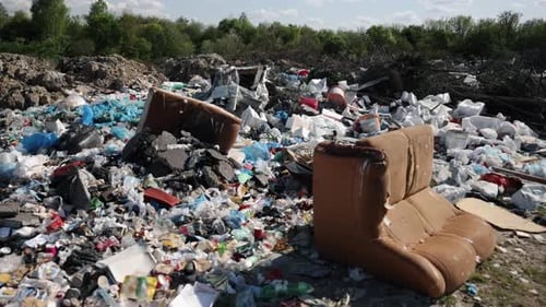 Garbage Dump with Household and Industrial Waste
