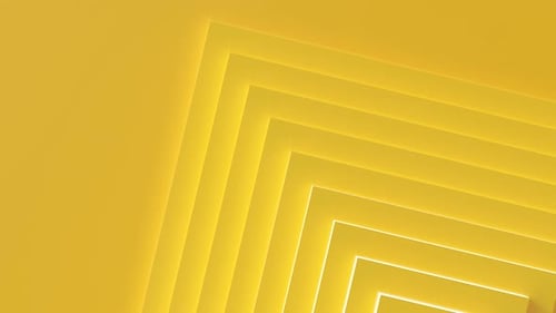 Minimalist Yellow Geometric Lines Looping Background