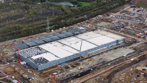 New constructed data center in Farciennes,Belgium. AI infrastructure. Hyperscaler.