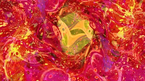 Vibrant Abstract Fluid Color Swirl Background Animation