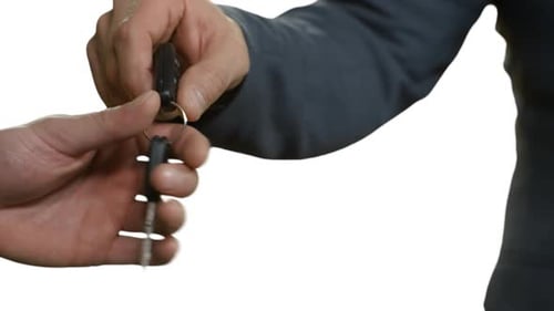 Businessmen Pass Car Key