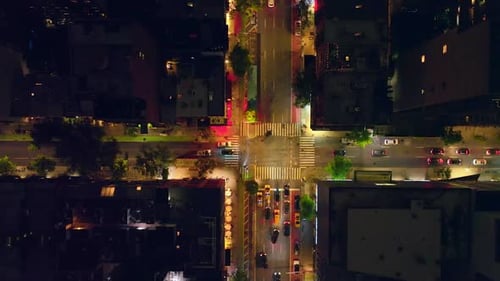 Crossroads at the streets of New York. Numerous cars moving by the motorways