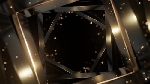 fond doré géométrique rectangulaire