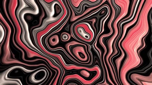 Liquid Fractual Motion Graphic Background