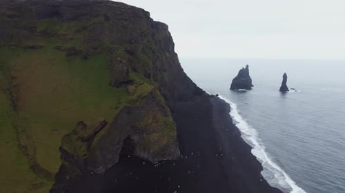 Black Sand Beach In Iceland