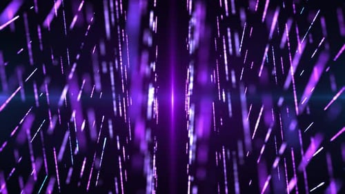Futuristic Purple Digital Data Stream Background