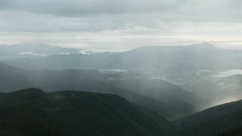 Majestic Carpathian Mountains. Beautiful landscape of untouched nature