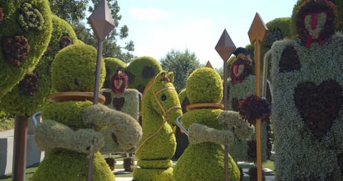 Alice in Wonderland Garden Sculptures at Atlanta Botanical Gardens Alice