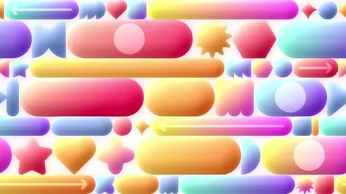 Modern Animated Soft Shapes Gradient Loop Background