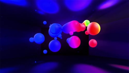 Abstract Fluid Shapes Metaball Morphing Animation