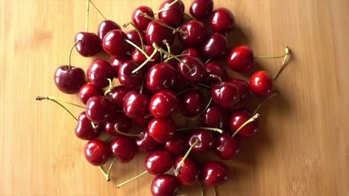 Gros plan de cerises