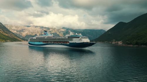 Cruise Ship in Montenegro Kotor Bay 4