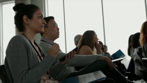 Business People in Business Conference Audience Access