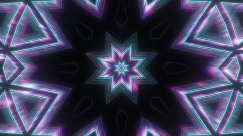 Vibrant VJ Loop Neon Abstract Background