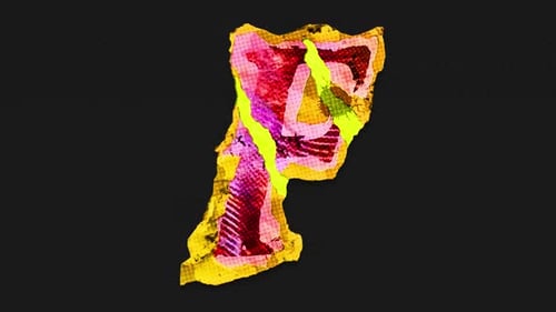 Colorful Grunge Abstract Shape Reveal Transition