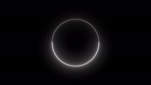 glowing circle animation