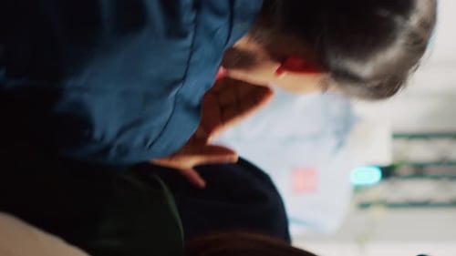 Medical Team Performs CPR on Man in Hospital