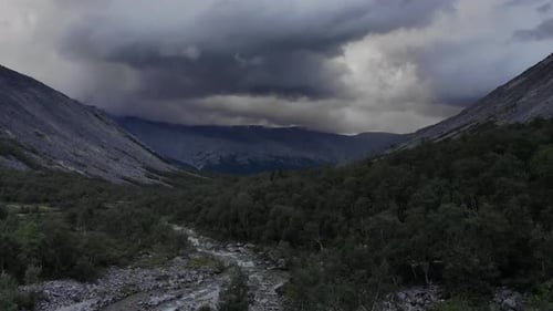 Beautiful Dramatic Mountain Landscape