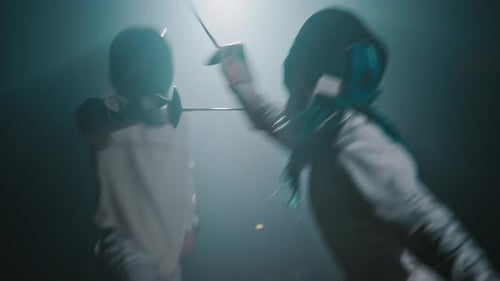 Fencing Match on Rapiers