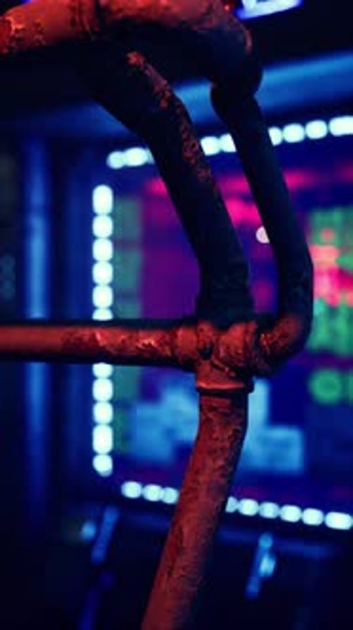 Close Up of Metal Pipe in Room