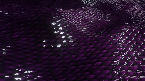 Shiny Purple Abstract Wavy Scales Background