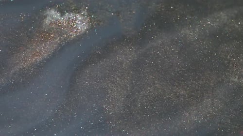 Sparkling Abstract Glitter Background with Grey Liquid