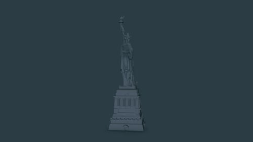 Statue Of Liberty Gray