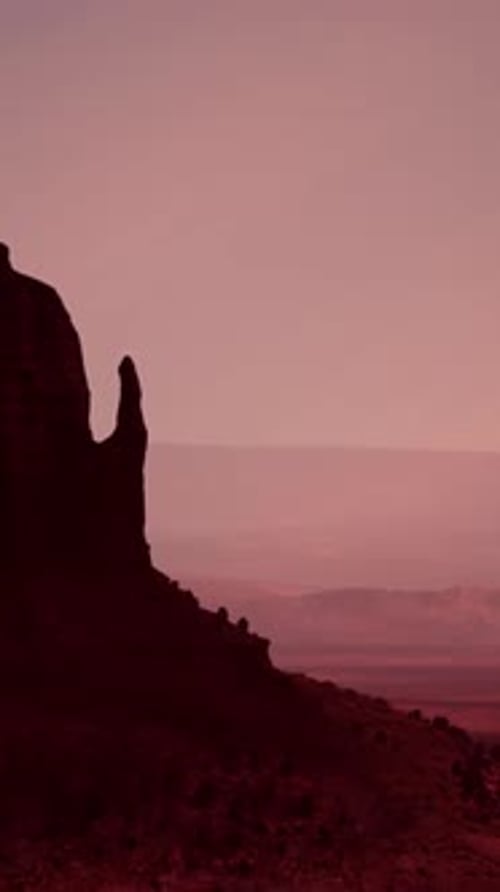 Panorama with Famous Monument Valley From Arizona